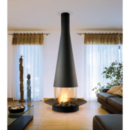 Камин дровяной Focus Filiofocus 1600 центральный, со стеклом